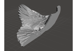 Голубь 350х183х56. Левая часть