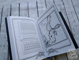 морской ежедневник, мужской ежедневник, ежедневник для моряка, подарок мужчине, кожаный ежедневник