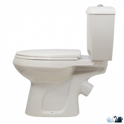 Унитаз напольный Оскольская керамика Элисса Антивсплеск, белый, Стандарт (сиденье арматура УКЛАД)