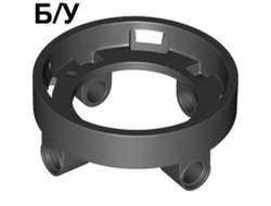 ! Б/У - Technic Turntable / Swashplate 5 x 5 Base with 4 Pin Holes, Black (1937 / 6411325) - Б/У