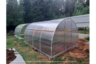 Теплица Цинк с открывающейся крышей 20*40, 4м