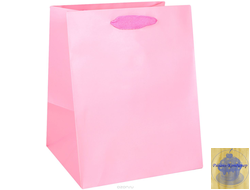 Пакет ламинированный  розовый, 25*20*19 см