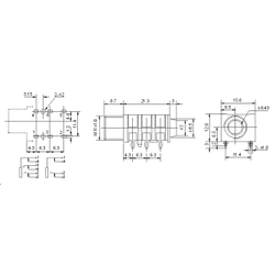 Гнездо «под Джек» (Jack 6,35 мм) CK-6.35-36