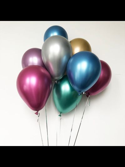 Шар хром с гелием на assorti123.ru