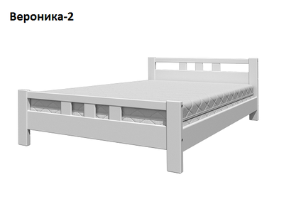 Кровать Вероника 2 Дуб белый (Браво)