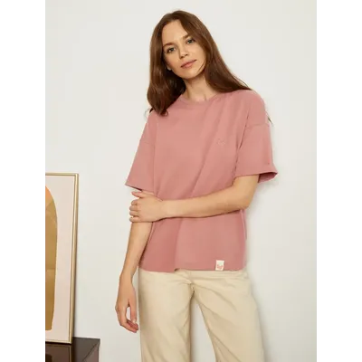 ЖЕНСКАЯ ФУТБОЛКА РОЗОВАЯ "ВОЗДУШНАЯ"