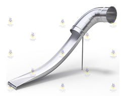 6.2500.02 Горка 2500 желоб с поворотом