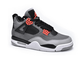 Nike Air Jordan 4 Retro Infrared (Серые с черным) сбоку