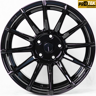 Комплект дисков R17 9,5J ET+25 5*114,3 Shogun RS-Z Черный (S136)