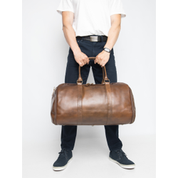Кожаный портплед / дорожная сумка Goffredo 
Premium brown (арт. 4045-63)