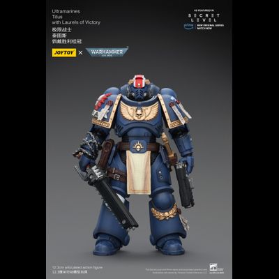 Тит, лейтенант Ультрамаринов (Warhammer 40K) - КОЛЛЕКЦИОННАЯ ФИГУРКА 1/18 Ultramarines Titus with Laurels of Victory (JT02779) - JOYTOY