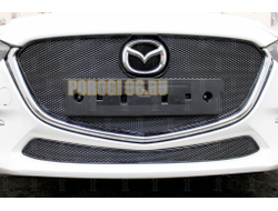 Защита радиатора Mazda 3 2016-2019 black низ PREMIUM
