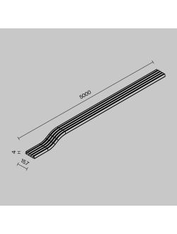 Токоведущая лента 5м Exility IP черный, O-TR002-PW-5M, Maytoni