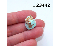 Бирюза натуральная (необработанная) Армения арт.23442: 2,4г - 15*12*12мм
