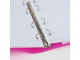 Тетрадь на кольцах А5 (175х220 мм), 120 л., пластиковая обложка, клетка, с фиксирующей резинкой, BRAUBERG, розовая, 403572