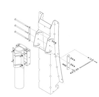 Fracarro AZO120N  МОНТАЖНЫЙ КОМПЛЕКТКОМПЛЕКТ ДЛЯ АНТЕННЫ  RO120N