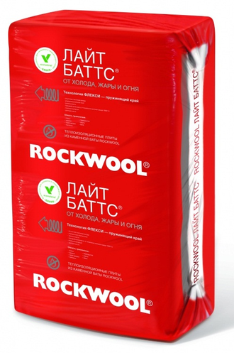 Утеплитель ROCKWOOL Лайт Батс 1200х500х50 мм в упаковке 6 м2