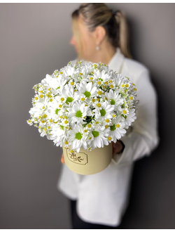 Шляпная коробка из ромашек (копия)