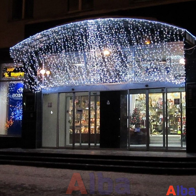 Занавес 2*1.5 м, БЕЛЫЙ ХОЛОДНЫЙ, IP54 Мерцание