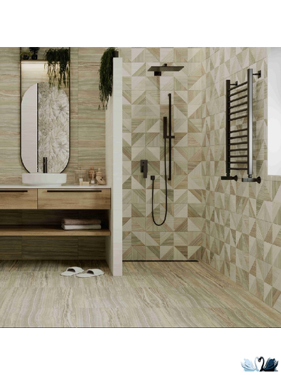 Плитка настенная Belani Palissandro Geo оливковый 30 х 60 см под мрамор Береза керамика