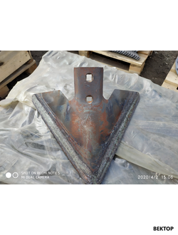 Лапа на посевные комплексы "Кузбасс" 47.917.001 аналог 15050-375 Bellota S=8мм, L=360мм