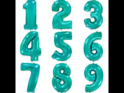 102 см Фольга цифра