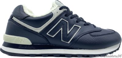New Balance 574 с Мехом Черные/Black Мужские (41-45)