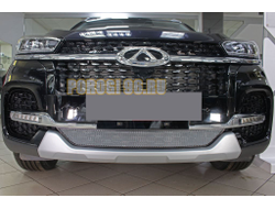 Защита радиатора Chery Tiggo 8 2020- chrome низ