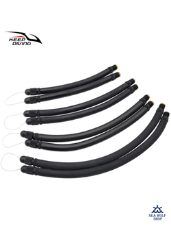 Тяги (тяжи) парные 18см- 16мм Keep Diving черный c зацепом