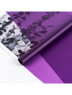 Пленка "Лак Pastel" 59см 180гр Фиолетовый (пр-во Россия) ПЭ01/17