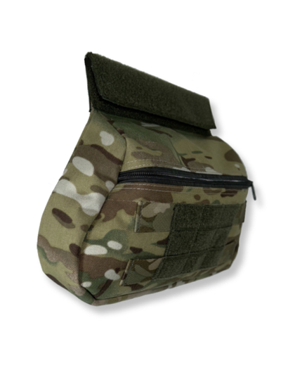 Подсумок напашный утилитарный, паховая сумка для напашника и бронежилета, цвет МУЛЬТИКАМ
