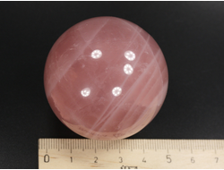 Шар Розовый кварц, Мадагаскар (49 мм, 168 г) №35387