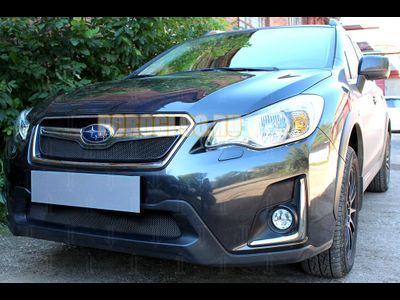 Защита радиатора Subaru XV (рестайлинг) 2016-2017 black верх