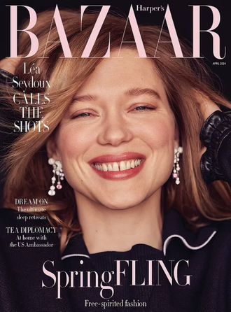 Harper&#039;s Bazaar UK Magazine April 2024 Lea Seydoux Cover, Иностранные журналы, Intpressshop