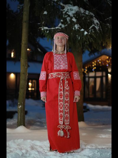 Платье славянское из крапивы "Женское счастье"