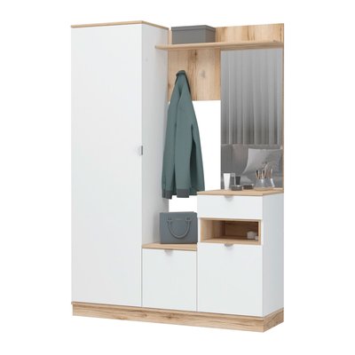 Юкки ПР-1400 прихожая Дуб делано/Белый