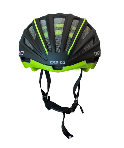 Велосипедный шлем CASCO SPEEDairo RS black-neon yellow с визором