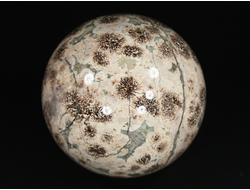 Шар "Яшма цветочная, хризантемовая", Казахстан (70 мм, 469 г) №29775
