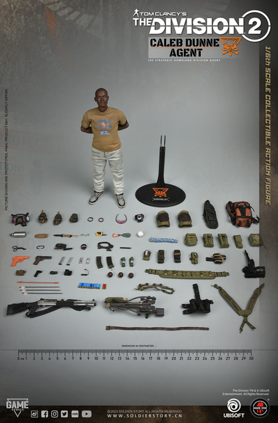 Агент Калеб, The Division 2 - Коллекционная ФИГУРКА 1/6 Ubisoft The Division 2 Agent Caleb Dunne (SSG-008) - SOLDIER STORY