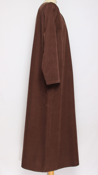 Платье  Бохо "Вельвет-пуговицы " кофе до р.54