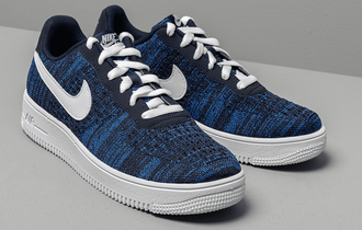 Nike Air Force 1 Low LV8 Flyknit 2 College Navy новые