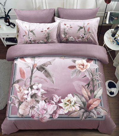 Постельное белье мако-сатин полутороспальное 150x200x1 180x230x1 50x70x1 70x70x1 TIS04-864