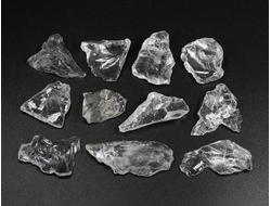 Кварц горный хрусталь, необработанный "дикий" в ассортименте, Бразилия (15-25 мм, 1-2 г) №35807