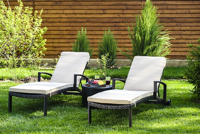 Плетеный шезлонг Milano