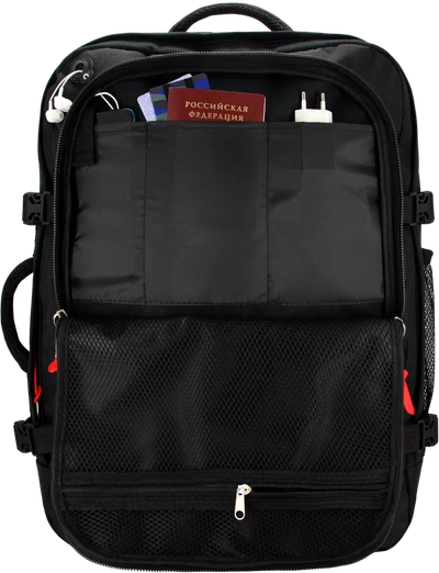 Рюкзак Сумка Чемодан ручная кладь 55х40х20 Optimum Air RL, черный