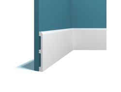 Плинтус напольный Перфект Plus P68, из дюрополимера, влагостойкий, под покраску, 2 метра