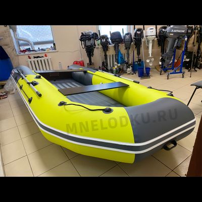 Моторная лодка Таймень NX 3800 НДНД PRO MAX желтый/графит