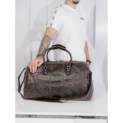 Кожаная дорожная сумка Normanno brown (арт. 4007-02)