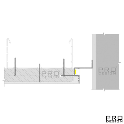 Парящий потолочный профиль Pro Design Gipps 602 Черный