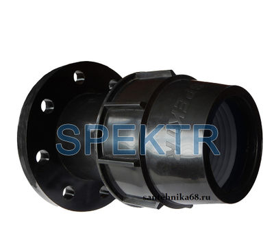 Муфта фланцевая для пэ ПНД труб Spektr 63*2" Unidelta DN 110 x 4"